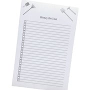 Honey Do List Pad - Household Chore List Notepad - (75 Sheets, 5.5” X 8.5”) Tools, Paint Brush, rake, and Shovel