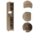 thumbnail image 4 of Pemberly Row Ensemble de Salle de Bain 2 Pcs Armoire à Pharmacie et Armoire à Linge Multicolore, 4 of 10