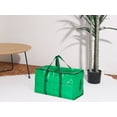 thumbnail image 7 of Unique Bargains 1 Pack Clothes Storage Bags Moving Bags Green 27*14*15in, 7 of 7