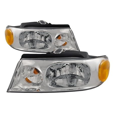Lincoln Navigator Oem Replacement Headlight 1998-2002 Lincoln Navigator/ 2002 Blackwood New Halogen Headlights Driver Left Passenger Right Pair Assembly FO2502175 & FO2503175 ()