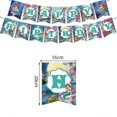thumbnail image 3 of Mermaid Theme Kids Girls Birthday Party Decoration Balloons Banner Hanging Swirls Cake/cupcake Toppers Kit, 3 of 4