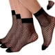 thumbnail image 1 of Medias altas hasta el tobillo para mujer, mini calcetines con red de diamantes, paquete de 3, 1 of 4