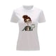 thumbnail image 1 of Playera Blusa De Calaverita Tomando Cafe Halloween Dia De Muertos Color Blanco Talla Mediana Marca Emil SaEs, 1 of 4