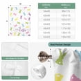 thumbnail image 6 of Bunny Easter Tie Up Curtains 45 Inches Long, Kitchen Window Curtains Over Sink, Spring Rabbits Modern Art Small Window Curtains Shade Balloon Curtains Valances for Bedroom/Cafe 34"x45", 6 of 8