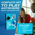 thumbnail image 5 of PRO-SPIN All-in-One Portable Ping Pong Set with Retractable Net, High-Performance Ping Pong Paddles, Ultra Comfort Handles, 5 of 9