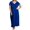 Navy, variant on Women's Shadowline 32123X Plus Size Cameo Nylon Tricot Short Sleeve Gown (Navy 3X)