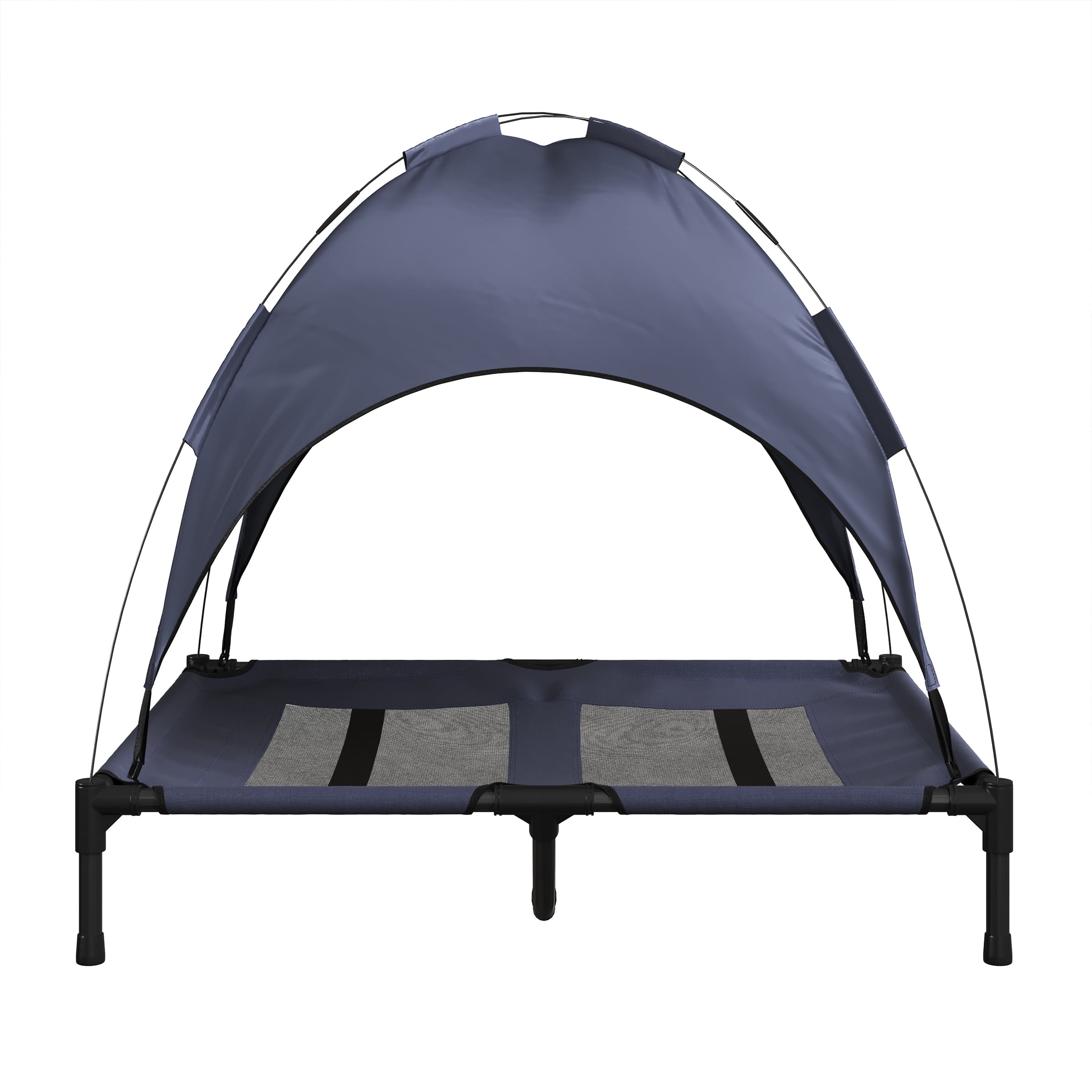 PETMAKER 36x30 Elevated Dog Bed with Canopy for Indoor/Outdoor Use (Blue)