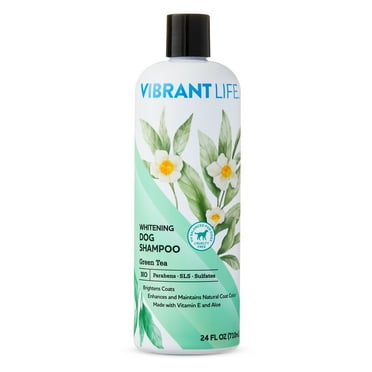 Vibrant Life Whitening Dog Shampoo with Green Tea, 24 fl oz