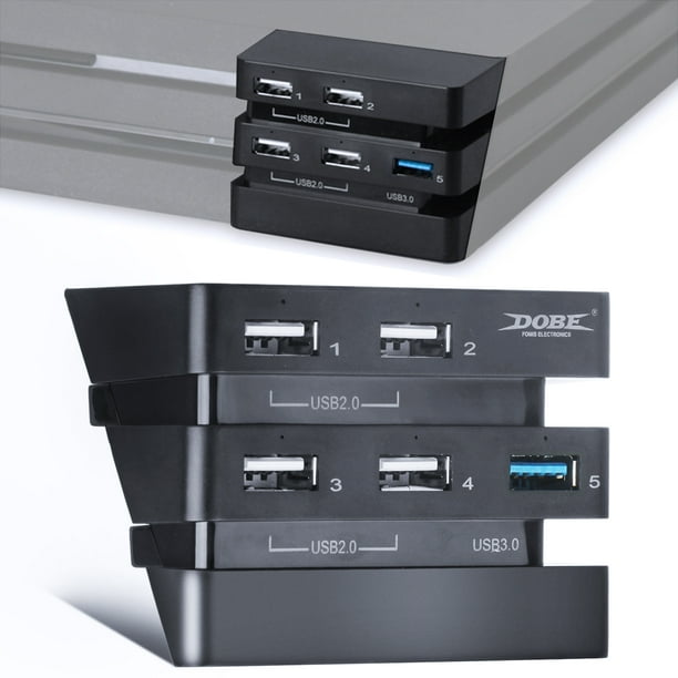 Tsv Usb Hub Adapter Fit For Ps4 Pro 5 In 1 Usb 3 0 High Speed Expansion 5 Port Hub Controller Charger Adapter Support External Hard Disk Only For Ps4 Pro Walmart Com Walmart Com