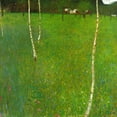 thumbnail image 3 of Klimt, Gustav 15x15 Black Modern Framed Museum Art Print Titled - Farmhouse With Birch Trees, 3 of 5