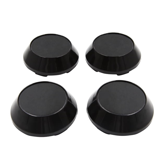 4Pcs 65mm Dia Tapas Cubierta Protectores Tapacubos 4 Clips de Rueda Central de Coche Negro