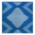 thumbnail image 3 of Unique Loom Kai Collection Area Rug - Warrior (5' 3" Square Navy Blue/Ivory), 3 of 7