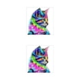 thumbnail image 2 of Transemion 1/2/3/5 Dido DIY Cartoon Animal Crystal Stitch Colorful Cat Needlework 5D Rhinestones Embroidery Painting 30*30cm 2PCS, 2 of 6