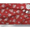 thumbnail image 3 of Soimoi Poly Georgette Fabric Leaves & Floral Printed Craft Fabric by The Yard 52 Inch Wide, 3 of 3