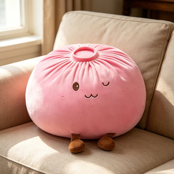 Cute Korean-Style Dumpling Pillow(Pink)