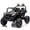 Black Polypropylene, variant on XIZE 12V 2WD with Remote Control, Anti-Collision Bar, High Chassis, Anti-Slip Wheels, 4-Wheel Suspension, 2-Hour Battery, Speeds 1.86-3.11 MPH for Ages 3-5