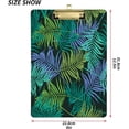 thumbnail image 3 of FMSHPON Tropical Palm Leaf Summer Clipboard Hardboard Wood Nursing Clip Board and Pull for Standard A4 Letter 13x9 inches, 3 of 8