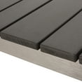 thumbnail image 3 of Noble House Chaves Outdoor Aluminum Dining Bench, Gray, Silver, 3 of 6