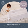 thumbnail image 5 of Dallas Bed Rail Guard - Toddlers Bed Rails - with Safety Anchors - Fits Up to Queen Size Mattress - Measures 43.25" Wide & 19.5" Tall - Model L7745, White, 5 of 6