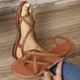 thumbnail image 7 of IUJSOY Braided Flat Sandals for Women Casual Cute Crisscross Strappy Summer Vacation Slingback Shoes, 7 of 7