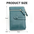 thumbnail image 2 of Small Wallet for Women Ladies PU Leather Card Holder Mini Compact Purse with Zipper Coin Pocket, 2 of 5