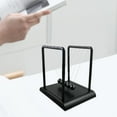 thumbnail image 2 of Bola de equilibrio de cuna Decoración de bolas Newtons Cradle Balance con soporte negro Fun Science Office Fanmusic Bola de equilibrio de cuna, 2 of 7