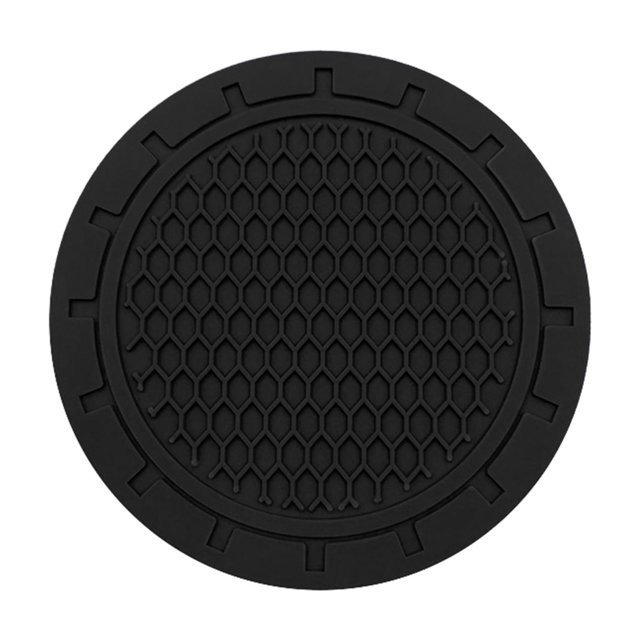 Almohadilla para taza de coche, 4 Uds. Portavasos antideslizante Universal para coche incrustado en adornos de silicona, alfombrilla para accesorios interiores de coche