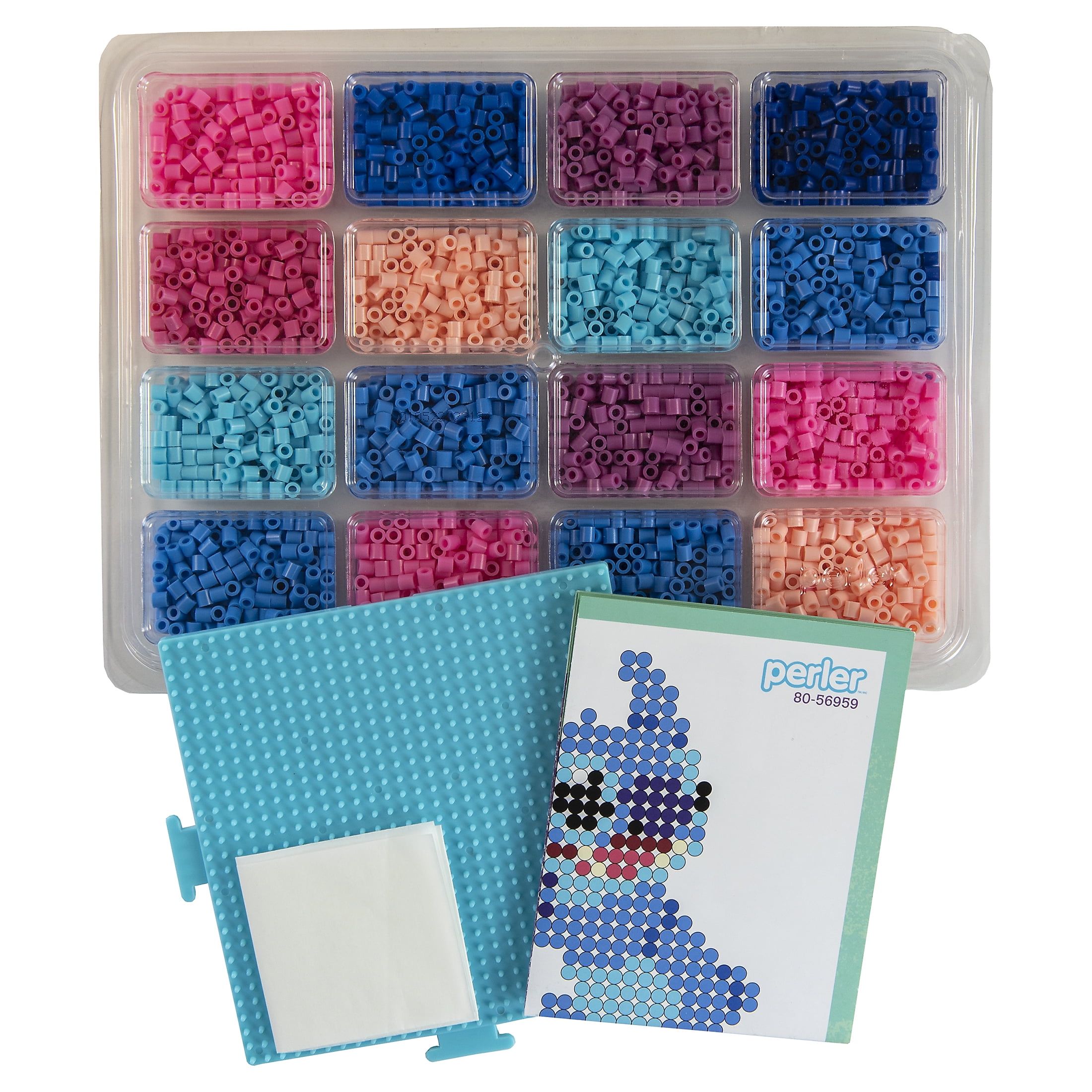 Disney Stitch Fused Bead Deluxe Box Kit by Perler, 4228 pieces, multicolor, ages 6 and up