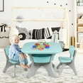 thumbnail image 3 of Gymax Ensemble Table et Chaise d'Activités pour Enfants, Mobilier de Jeu avec Rangement, 3 of 10