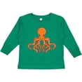thumbnail image 3 of Inktastic Orange Octopus Boys or Girls Long Sleeve Toddler T-Shirt, 3 of 5