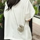 thumbnail image 5 of Bolso de mano de noche con forma de concha bolso pequeño y elegante con correa de cadena Mini bolso Hobo, 5 of 7