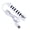 White, variant on 6 Port USB 2.0 Hub Featuring Integrated Cable Ideal for Laptop Computer and Home Entertainment Setups