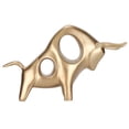 thumbnail image 2 of Decoración de Escultura de Toro, Escultura de Toro de Lucha de la Suerte Estatua de Toro Tauro Joyería de Resina de Toro Duradera Decoración del Hogar Soporte de Joyería Regalos de Adorno Repres Khall Tendencias, 2 of 6