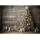 thumbnail image 1 of Bonvvie Christmas Photography Backdrop Xmas Fireplace White Christmas Tree Gifts Pine Trees Family Party Studio Photo Background, 1 of 5