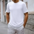 thumbnail image 2 of Men's Athletic T Shirts Slim Fit Round Neck Tees Breathable Workout Shirts For Sports Gym Running Casual Everyday Wear Mens Summer Lightweight Pullover Tee Shirts, 2 of 9