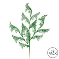 thumbnail image 3 of Vickerman 27" Green Glitter Coral Bells Leaf Lace Artificial Christmas Spray. Includes 12 sprays per pack., 3 of 3