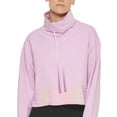 thumbnail image 2 of DKNY Women's Ombre Logo Funnel Neck Pullover Purple Size Large, 2 of 3