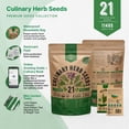 thumbnail image 6 of Organo Republic - 21 Culinary Herb Seeds Varieties - 11405+ Non GMO Heirloom Garden Seeds, 6 of 6