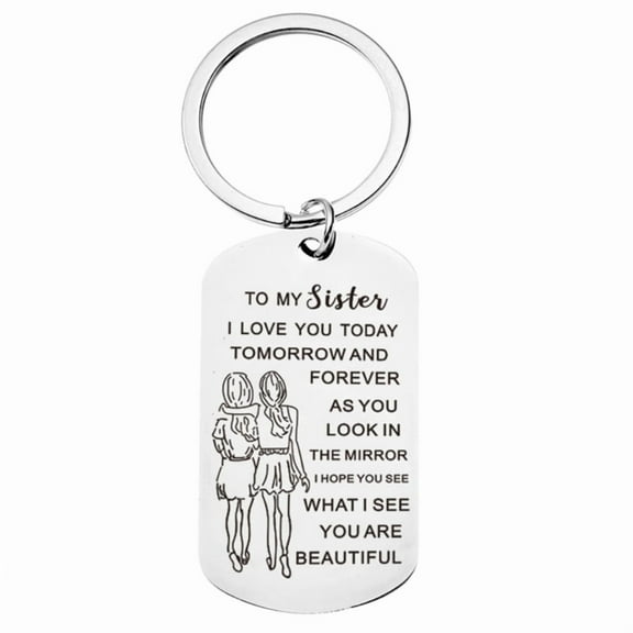Personalized Engraved Keychain Accessories Customizable Stainless Steel Keyring Hangers Decoration for Close Companions