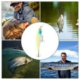 thumbnail image 4 of Señuelos de pesca luminosos de PVC, cebos duros flotantes, anzuelo triple, accesorio para aparejos de pesca (amarillo), 4 of 5