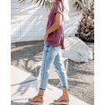thumbnail image 3 of Sherrylily Women V Neck T Shirts Casual Summer Tops Tees Loose Fit Tunics, 3 of 4