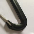 thumbnail image 2 of Carabiner D Shape Carabiner Easy Connection Small Light Black Plastic Quick Hook for Mountain Climbing, 2 of 5