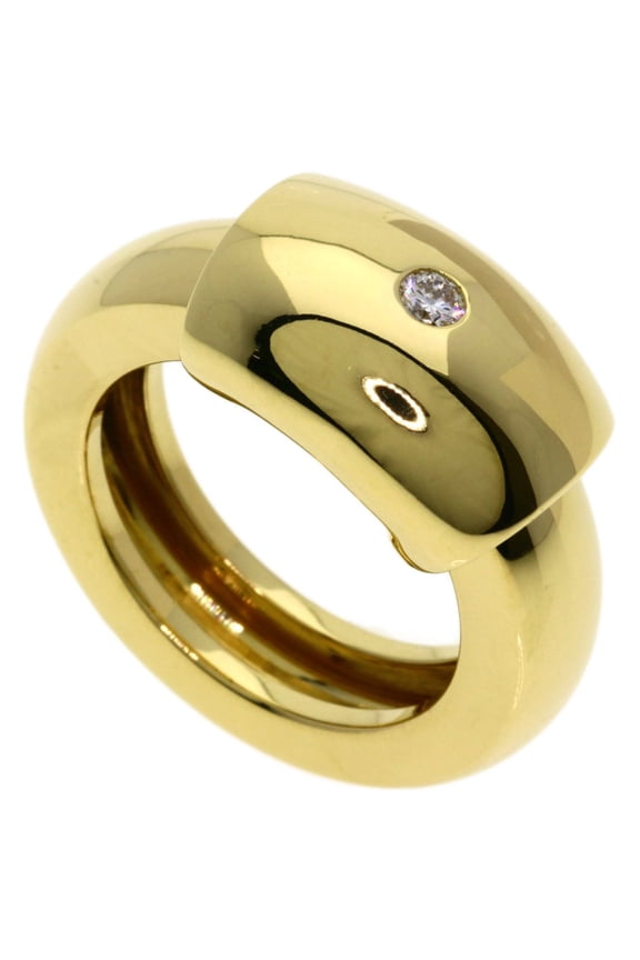 Pre-Owned Piaget Dancer 1P Diamond Ring #53, 18K Yellow Gold, Women's