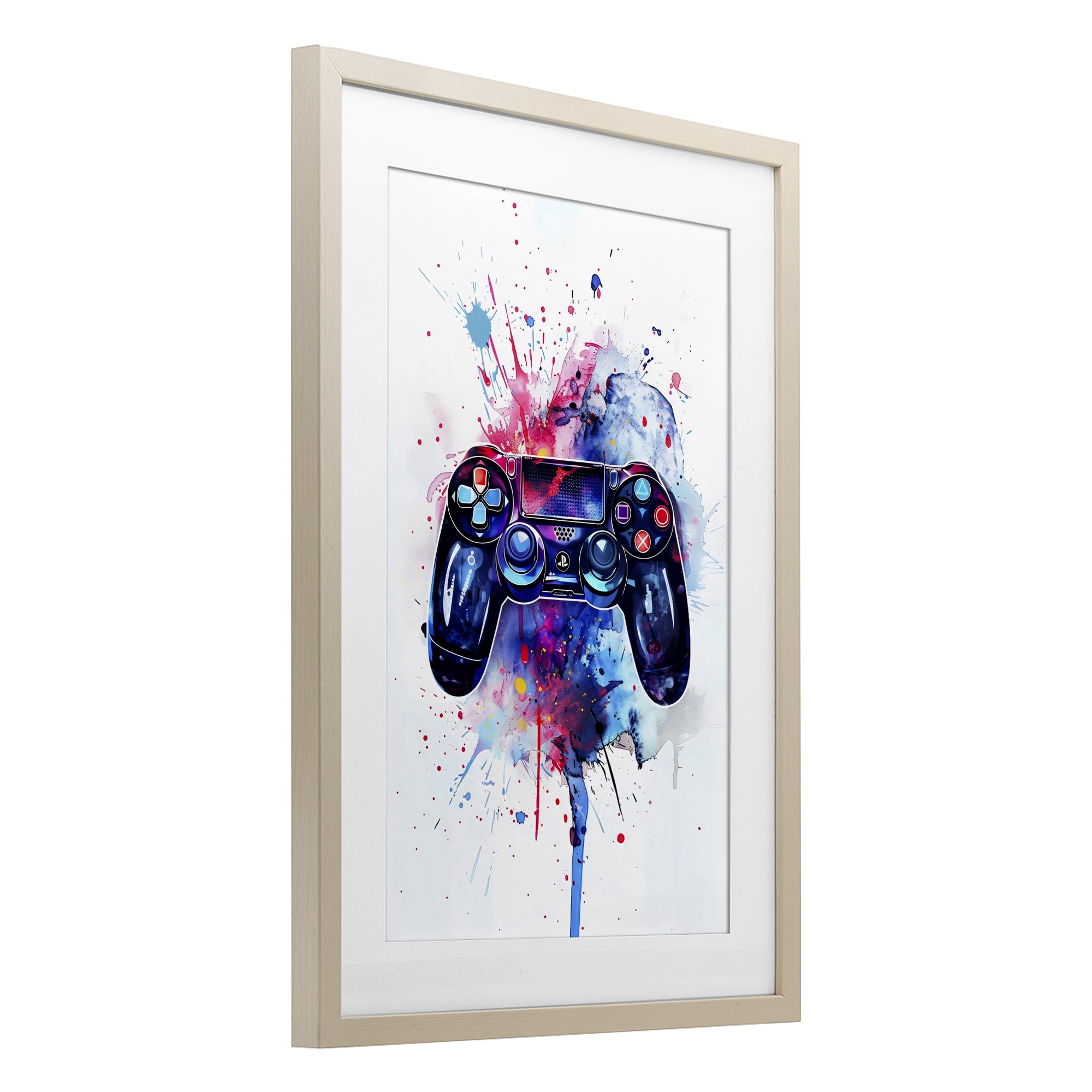 Stupell Industries Burst of Color Controller Birch Framed Print Under Glass, design by Creative Studio