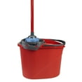 OCedar QuickWring Bucket, 2.5 Gallon Mop Bucket with Wringer, Red