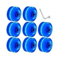 thumbnail image 4 of Ruedas luminosas para monopatín Cola 8 Uds. silenciosas con rodamientos, Ruedas de skate Luz azul, 4 of 8