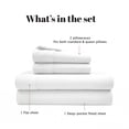 thumbnail image 3 of Superior Cotton Blend 800 Thread Count Sheet Set, Split King, White, 3 of 8