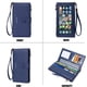thumbnail image 2 of Cartera para mujer con bloqueo RFID, de piel sintética con pantalla táctil, plegable, con tarjetero y bolsillo con cremallera., 2 of 5