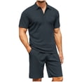 thumbnail image 1 of Qiopertar Clearance under $5 Men's Summer Solid Color Leisure Outdoor Beach Short Set On Clearance Early Access Deals, 1 of 6