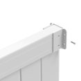 Outdoor Essentials 11/2 in. x 2 in. White Vinyl Fence Bracket Kit (2